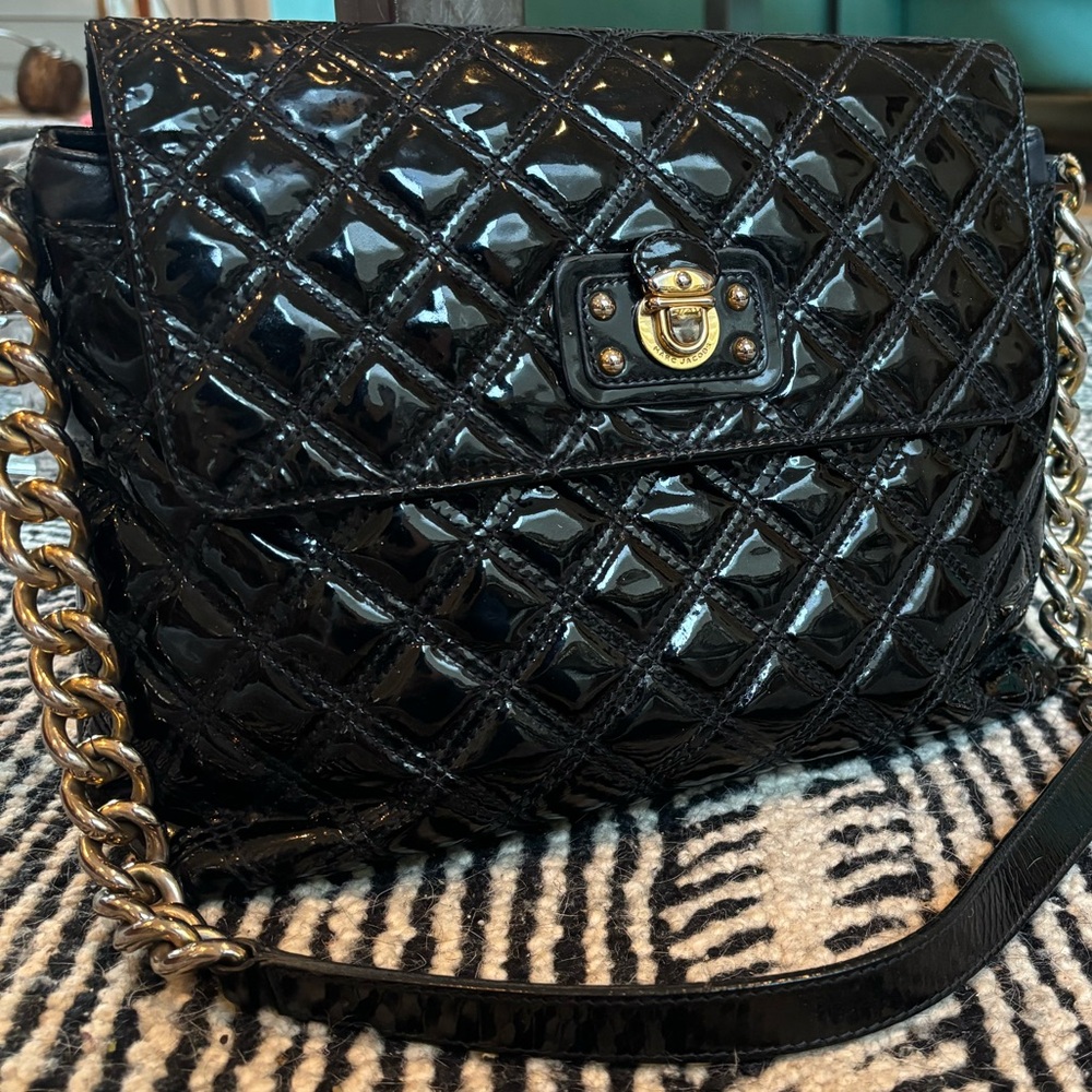 Marc Jacobs - vintage and authentic - made in Italy - black patent leather bag